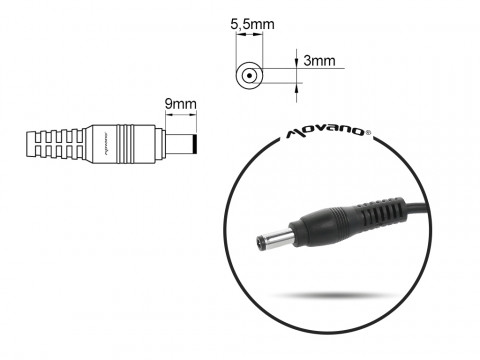 MITSU ZASILACZ 19V 3.16A (5.5X3.0 PIN) SAMSUNG - Galeria zdjęcie 2