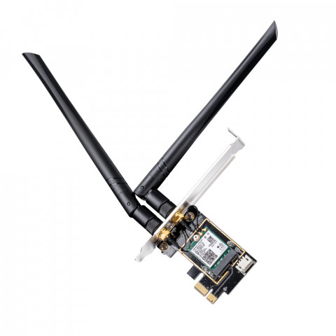 Karta sieciowa CUDY WE3000 AX5400 Wi-Fi 6 + BT 5.2 Intel AX210 PCIe - Galeria zdjęcie 1