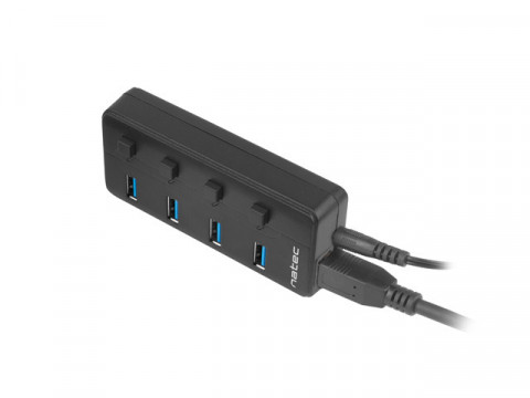 NATEC HUB USB 3.0 MANTIS 2 4-PORTY Z WŁ.+ZASILACZ - Galeria zdjęcie 6