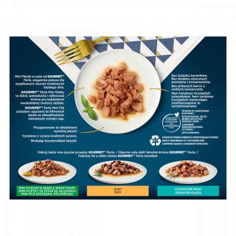 PURINA Gourmet Perle Kaczka, indyk, jagnięcina, tuńczyk - mokra karma dla kota - 60x85 g - Galeria zdjęcie 5