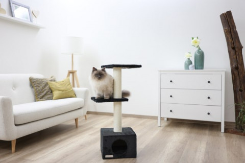 KERBL Venus Sweet czarny - drapak dla kota - 85 cm - Galeria zdjęcie 3