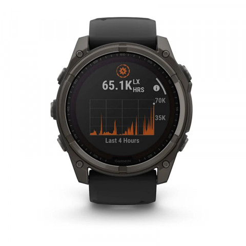 Zegarek Garmin Fenix 8 Solar Sapphire Titanium Carbon Grey DLC Black - Galeria zdjęcie 2