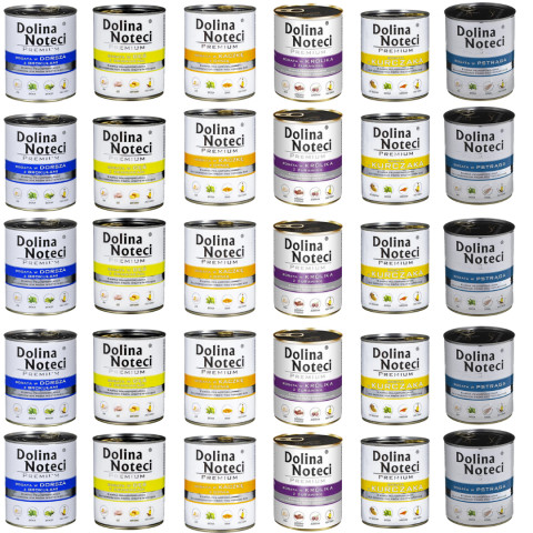 DOLINA NOTECI Premium MIX 6 SMAKÓW - mokra karma dla psa - 30x800 g - Galeria zdjęcie 1
