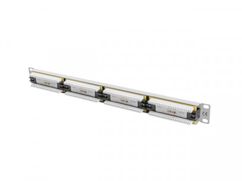 LANBERG PATCH PANEL 24 PORT 1U KAT.5E UTP SZARY - Galeria zdjęcie 5