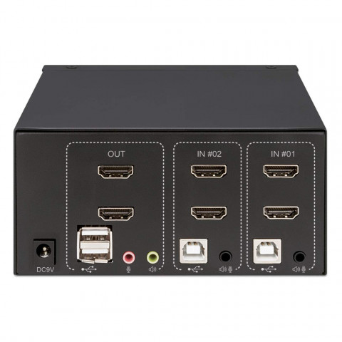 MANHATTAN PRZEŁĄCZNIK KVM HDMI/USB 2X1 DUAL-MONITO - Galeria zdjęcie 6