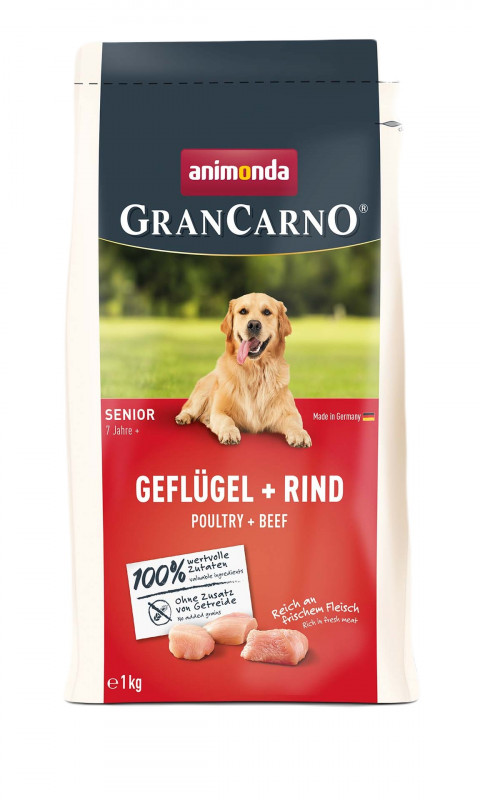 ANIMONDA Gran Carno Senior Drób z wołowiną - sucha karma dla psa - 12kg + GRATIS - Galeria zdjęcie 2