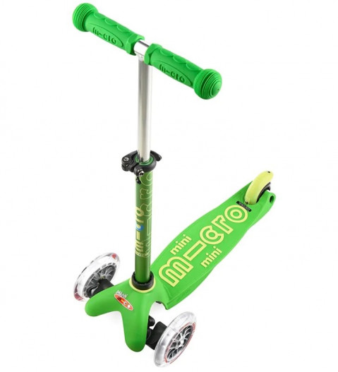 Micro Trójkołowa hulajnoga/jeździk Mini 3w1 Deluxe Green - Galeria zdjęcie 3