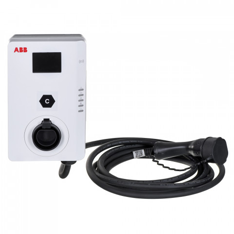 Stacja ładowania ABB Terra AC W22-G5-RD-MC-0 wallbox 22kW kabel 5m - Galeria zdjęcie 2