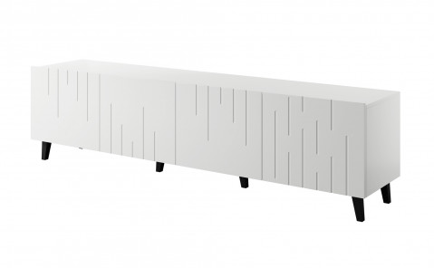Szafka RTV BARI 200x42x52 biały mat - Galeria zdjęcie 1