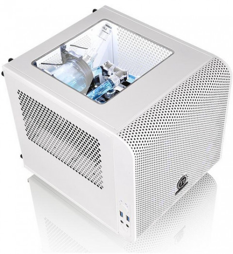 Obudowa Thermaltake Core V1 MiniITX Window-Snow Ed. - Galeria zdjęcie 9
