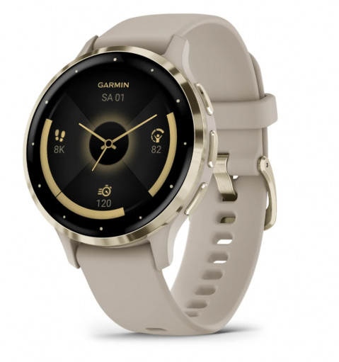 Zegarek Garmin Venu 3S 41mm Beżowy - Galeria zdjęcie 1