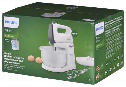 Mikser ręczny z misą PHILIPS HR 3745/00 - Galeria zdjęcie 18