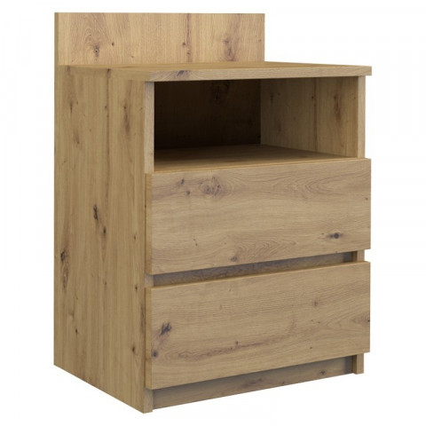 M1 MALWA STOLIK NOCNY 2 SZUFLADY 1 PÓŁKA ARTISAN - Galeria zdjęcie 3