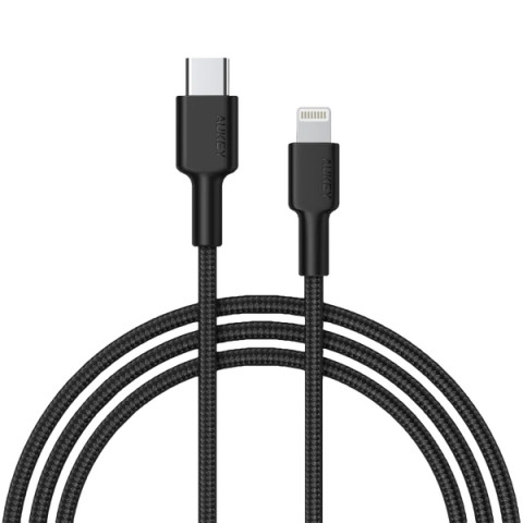 AUKEY CB-CL02 NYLONOWY KABEL USB C-LIGHTNING 1.2M - Galeria zdjęcie 1