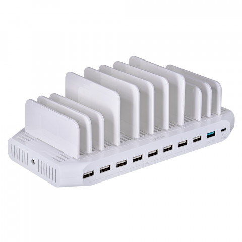 UNITEK STACJA ŁADUJĄCA 10X USB, 160W, Y-2190 - Galeria zdjęcie 1