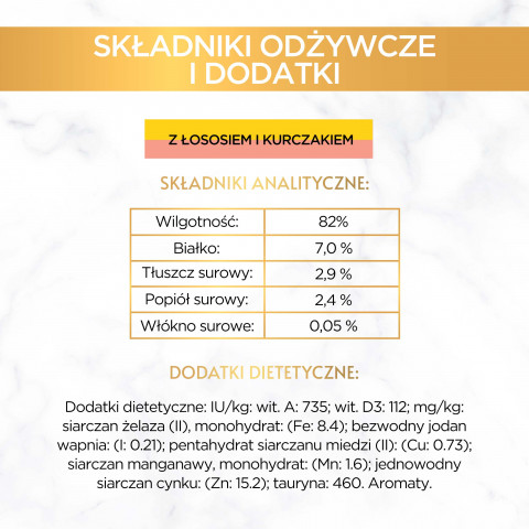 GOURMET GOLD Łosoś i kurczak w sosie mokra karma dla kota - puszka - 85 g - Galeria zdjęcie 12