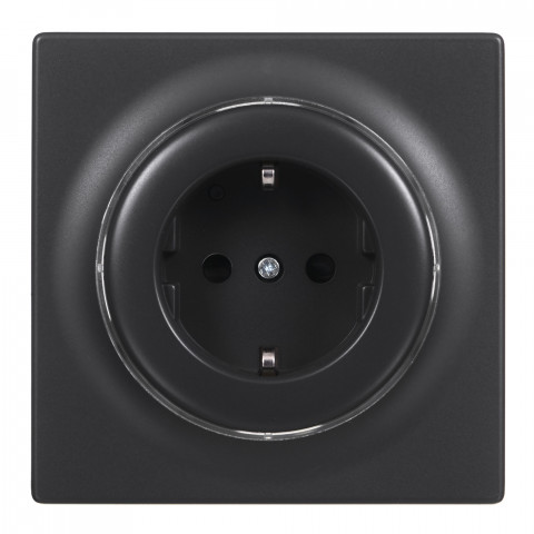 FIBARO Gniazdo Walli Outlet type F FGWOF-011 antracyt - Galeria zdjęcie 3