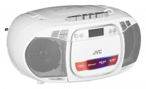 Radioodtwarzacz JVC RC-E451W Boombox white - Galeria zdjęcie 4