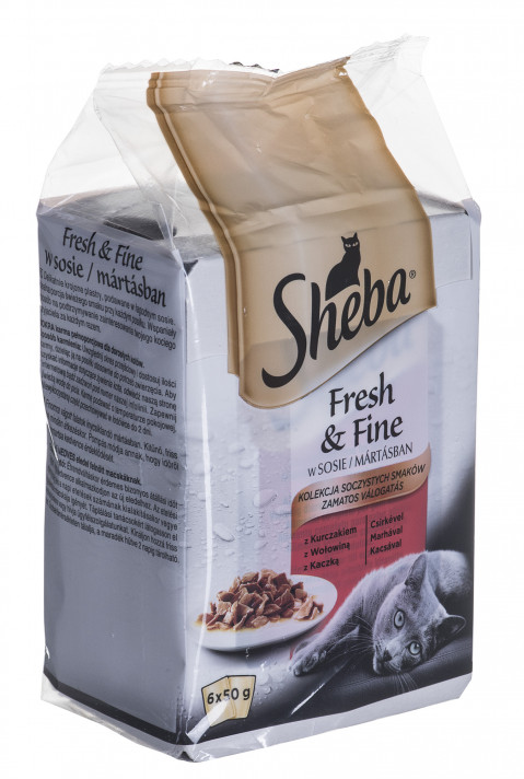 SHEBA Fresh & Fine mięsne dania w sosie - mokra karma dla kota - 6x50 g - Galeria zdjęcie 2