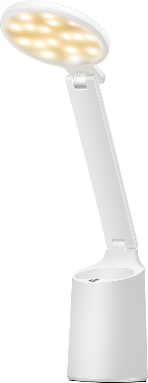 Nowoczesna lampka na biurko LED Activejet FUTURE biała z wbudowaną baterią akumulatorem wielokrotnego ładowania - Galeria zdjęcie 5