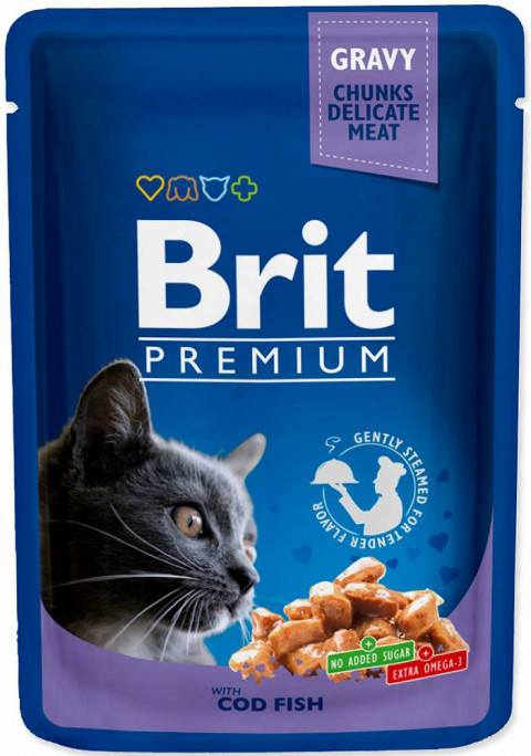 BRIT Premium Cat Cod Fish - mokra karma dla kota - 100 g - Galeria zdjęcie 1