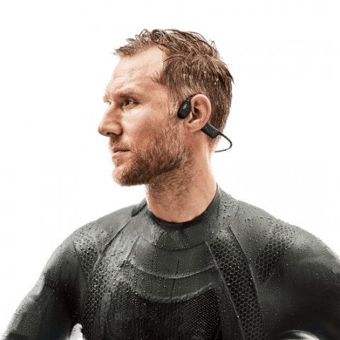 Słuchawki bezprzewodowe kostne Shokz OpenSwim czarne - Galeria zdjęcie 5