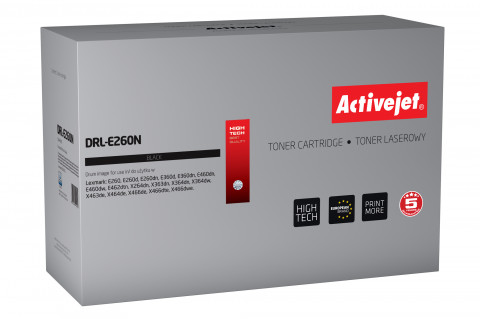 Activejet DRL-E260N Bęben do drukarki Lexmark, Zamiennik Lexmark E260X22G; Supreme; 30 000 stron; czarny. - Galeria zdjęcie 1