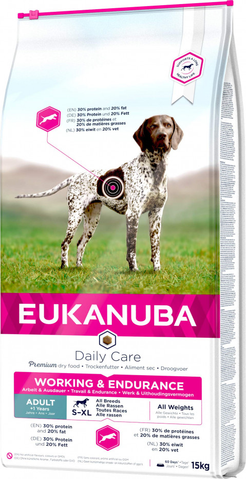 EUKANUBA Daily Care Working & Endurance - sucha karma dla psa - 15kg - Galeria zdjęcie 1
