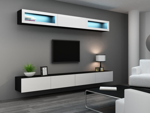 Zestaw meblowy VIGO 11 czarny/biały połysk - Galeria zdjęcie 2