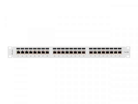 LANBERG PATCH PANEL 24 PORT 1U 19" KAT.6A FTP - Galeria zdjęcie 4