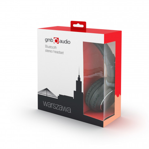 GEMBIRD SŁUCHAWKI WARSZAWA BLUETOOTH CZARNE+MIKROF - Galeria zdjęcie 5