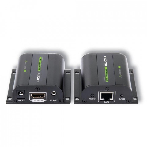 TECHLY EXTENDER HDMI HD 3D 60M PO RJ45 PILOT IR - Galeria zdjęcie 1