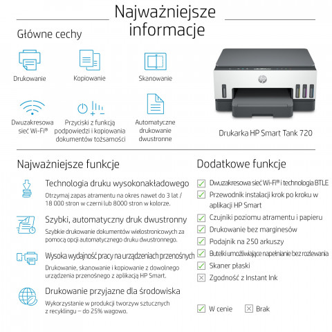 Urządzenie wielofunkcyjne Hp Smart Tank 720 - Galeria zdjęcie 5