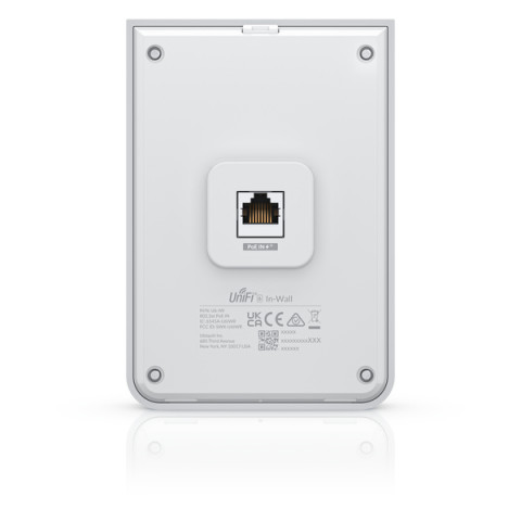 Acces Point Wi-Fi 6 Ubiquiti UniFi U6 In-Wall 2.4GHz(2x2)/5GHz(4x4)/6GHz(–) PoE+/PoE 4x1G 1x2,5G - Galeria zdjęcie 5