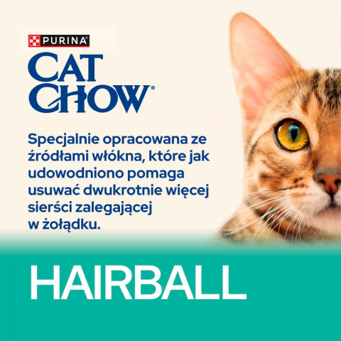 PURINA Cat Chow Hairball Control Kurczak - sucha karma dla kota - 15kg - Galeria zdjęcie 2