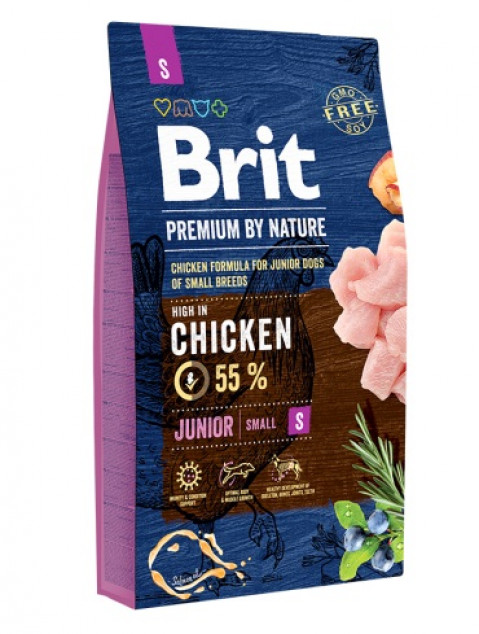 BRIT Premium by Nature Chicken Small Junior - sucha karma dla psa - 3 kg - Galeria zdjęcie 1