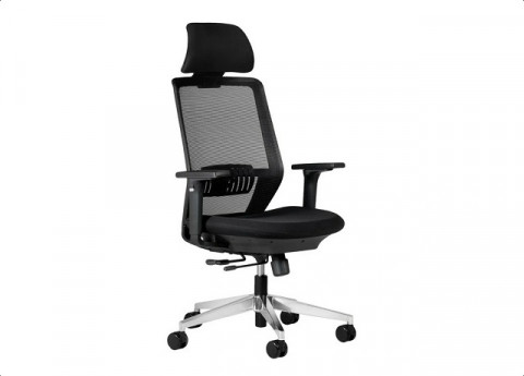Ergonomiczny fotel biurowy SPECTRUM czarny - Galeria zdjęcie 1