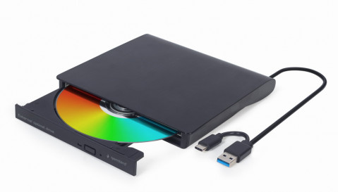 GEMBIRD NAGRYWARKA DVD, CD USB 3.1 SLIM CZARNA - Galeria zdjęcie 1
