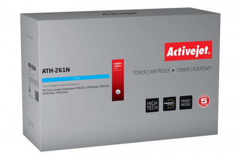 Activejet ATH-261N Toner do drukarki HP, Zamiennik HP 648A CE261A; Supreme; 11000 stron; błękitny. - Galeria zdjęcie 1