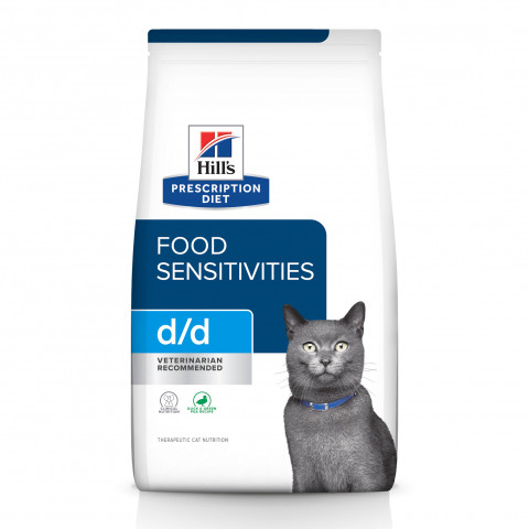 HILL'S Prescription Diet Food Sensitivities d/d Feline z kaczką i zielonym groszkiem - sucha karma dla kota z alergią - 1,5 kg - Galeria zdjęcie 1