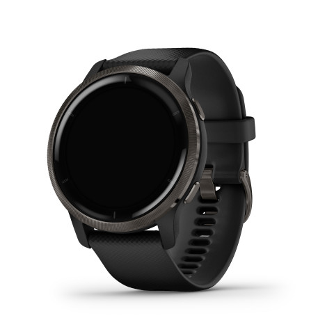 Zegarek Garmin Venu 2 (45 mm) Slate Stainless Steel Bezel / Black Case / Silicone Band - Galeria zdjęcie 9