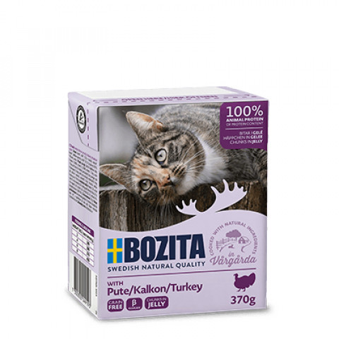 BOZITA Mięsne kawałki z indykiem w galaretce 4x370g - Galeria zdjęcie 2
