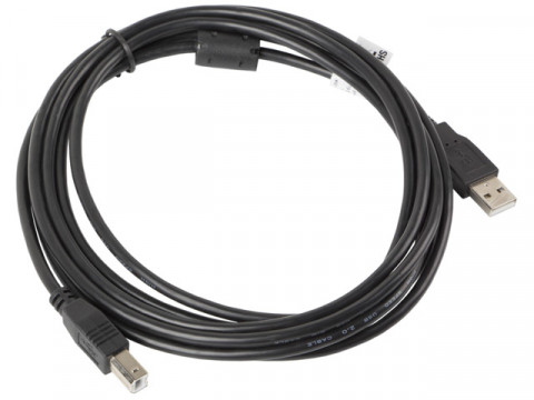 Lanberg kabel usb 2.0 am-bm 3m, ferryt, czarny ca-usba-11cc-0030-bk - Galeria zdjęcie 2