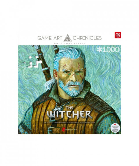 Puzzle Good Loot Gaming 1000 Game Art Chronicles The Witcher Geralt & Vincent van Gogh - Galeria zdjęcie 1