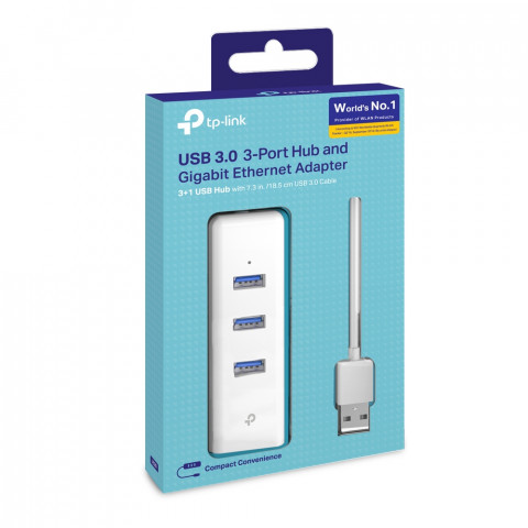 Karta sieciowa TP-Link UE330 (USB 3.0 1Gb/s RJ45) - Galeria zdjęcie 4