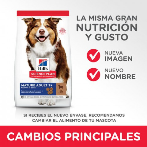 HILL'S Science Plan Mature Adult 7+ Medium Jagnięcina z ryżem - sucha karma dla psa - 2.5 kg - Galeria zdjęcie 2