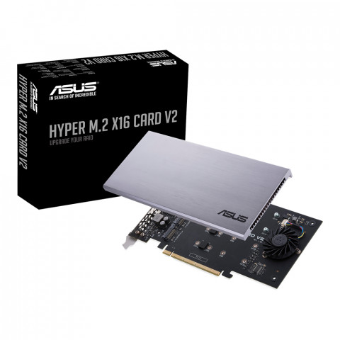 Kontroler ASUS Hyper M.2 PCIe 3.0 x16, 4x M.2 NVMe (2242/2260/2280/22110) GEN 3 - Galeria zdjęcie 3