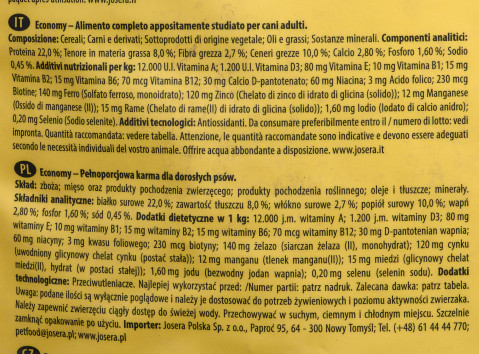 Josera JosiDog Economy - sucha karma dla psa - 15 kg - Galeria zdjęcie 2