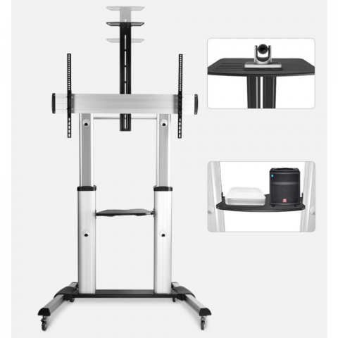 TECHLY MOBILNY STOJAK TV LED/LCD/PDP 60-100 CALI 1 - Galeria zdjęcie 8