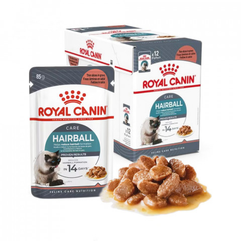 ROYAL CANIN FCN Hairball Care kawałki w sosie - mokra karma dla kota - 12x85 g - Galeria zdjęcie 14